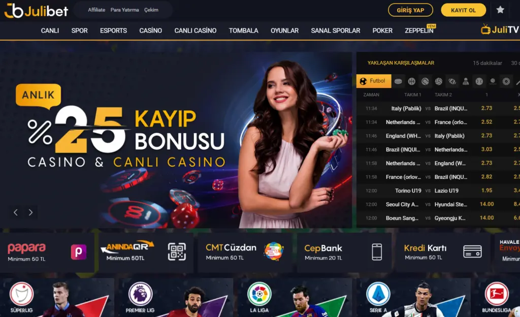 Julibet: Süperbahis Casino Deneyimi Mobil Kazanç